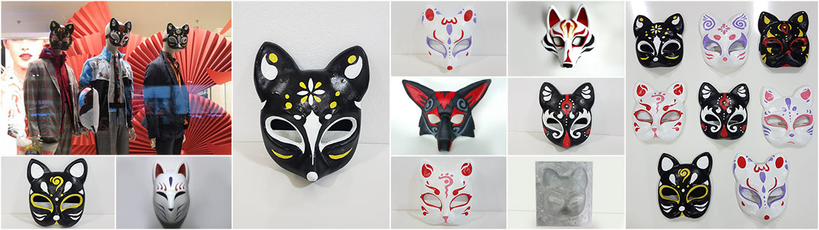 Японские маски из пластика